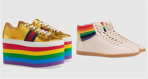 gucci gay pride collection|gucci resort rainbow shoes.